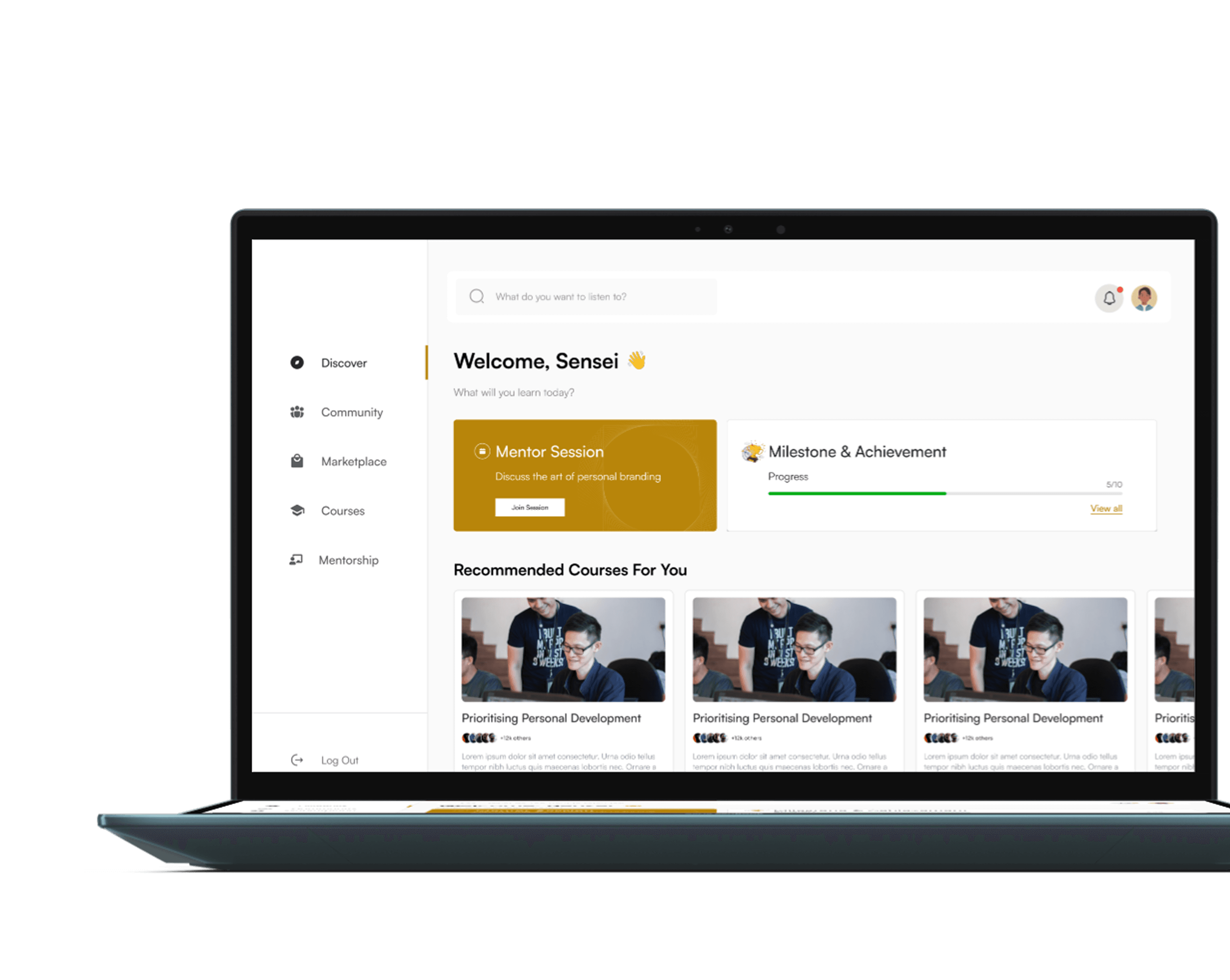 Oduko Platform on Laptop